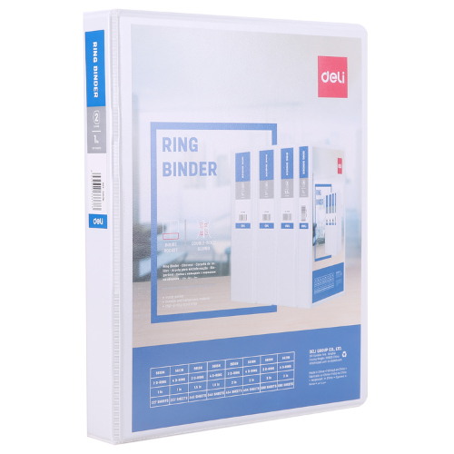 Deli A4 Presentation 2D Ring Binder 1"