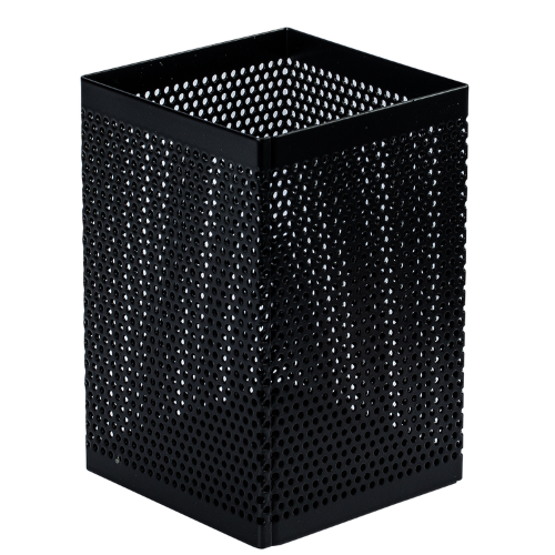 Deli Pen Stand Metal Heavy Duty Square