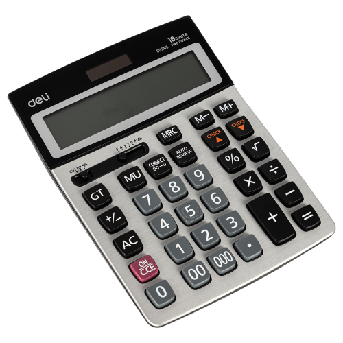 Dual Power Calculator Metal 120 Steps 16 Digits