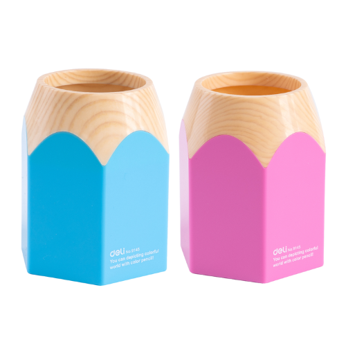 Cartoon Pen Stand-Blue, Pink