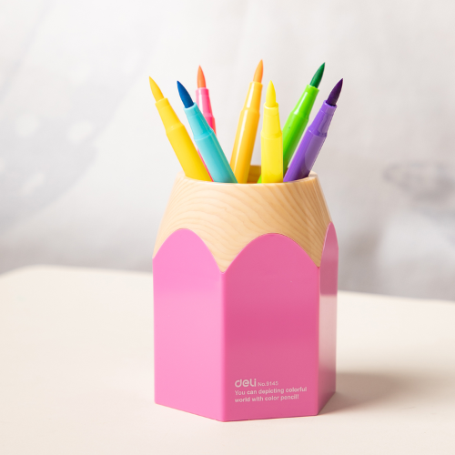 Cartoon Pen Stand-Blue, Pink