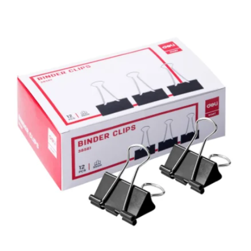 Black Binder Clips 51mm (1X12)
