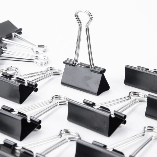 Black Binder Clips 41mm (1X12)
